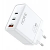 Tiross MORRE Įkroviklis USB/USB-C 65W BALTA