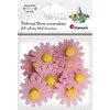 1Deame 3D veltinio dekoracijos šviesiai rožinės spalvos gėlės 10vnt - Titanum