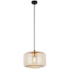 TK Lighting Alma 4900 pakabinamas šviestuvas 1x15W E27 gintaro/juodos spalvos