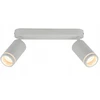 Lubinis šviestuvas Lampa sufitowa TK Lighting Lampa sufitowa balta 2xGU10 metalo sp. Podwójny reflektor natynkowy