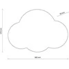 Sieninis šviestuvas Kinkiet TK Lighting TK Lighting Cloud 4964 kinkiet lampa ścienna 2x6W G9 balta
