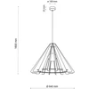 TK Lighting ERIS WOOD 6611 pakabinamas šviestuvas