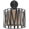 Sieninis šviestuvas Kinkiet TK Lighting TK Lighting Harmony 5950 kinkiet lampa ścienna 1x15W E27 juoda/juta