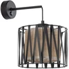 Sieninis šviestuvas Kinkiet TK Lighting TK Lighting Harmony 5950 kinkiet lampa ścienna 1x15W E27 juoda/juta