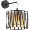 Sieninis šviestuvas Kinkiet TK Lighting TK Lighting Harmony 5950 kinkiet lampa ścienna 1x15W E27 juoda/juta