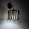 Sieninis šviestuvas Kinkiet TK Lighting TK Lighting Harmony 5950 kinkiet lampa ścienna 1x15W E27 juoda/juta