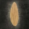 Sieninis šviestuvas Kinkiet TK Lighting Hoja Wood kinkiet lampa ścienna drewniany liść 2x6W G9 drewno (4678)