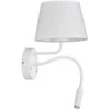 Sieninis šviestuvas Kinkiet TK Lighting TK Lighting Maja 10080 kinkiet lampa ścienna 1x60W E27 1x6W G9 balta