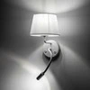 Sieninis šviestuvas Kinkiet TK Lighting TK Lighting Maja 10080 kinkiet lampa ścienna 1x60W E27 1x6W G9 balta