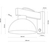 Tk Lighting Sieninis šviestuvas OSLO, 1 x E27 - MAX 15W