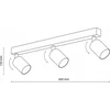 Lubinis šviestuvas Tk_Lighting Šviestuvas nukreipiamasis TK Lighting Top 3, 30 W, GU10