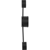 TK Lighting sieninis šviestuvas Tk Lighting Avia 6808 sieninis šviestuvas sieninis šviestuvas modernus metalinis edison strypų ratai 2x10W GX53 juoda