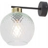 TK Lighting TK Lighting Devon 4629 sieninis šviestuvas 1x15W E27 juodas/skaidrus