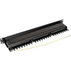 Securitynet TKH Panel Cat.6 19 colių 1U, 24xRJ45 FTP juoda su lentyna CCAS-PA6-24STP-O-2