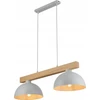 TKKRYWULT pakabinamas šviestuvas Tk Lighting Oslo 4713 pakabinamas šviestuvas 2x15W E27 balta/medinė