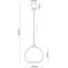 TKKRYWULT pakabinamas šviestuvas TK Lighting Venezia 5740 pakabinamas šviestuvas 1x15W E27 juodas/grafitas