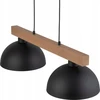 TKKRYWULT pakabinamas šviestuvas Tk Lighting Oslo 4711 pakabinamas šviestuvas 2x15W E27 juoda/medinė