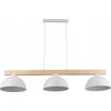 TKKRYWULT pakabinamas šviestuvas Tk Lighting Oslo 4712 pakabinamas šviestuvas 3x15W E27 balta/medinė