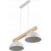 TKKRYWULT pakabinamas šviestuvas Tk Lighting Oslo 4713 pakabinamas šviestuvas 2x15W E27 balta/medinė