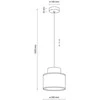 Pakabinamas šviestuvas Lampa wisząca TKKRYWULT TK Lighting Duo 10078 lampa wisząca zwis 1x15W E27 juta/balta