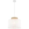 TKKRYWULT TK Lighting Duo 1856 pakabinamas šviestuvas, 1x15W E27, džiuto/balta spalva