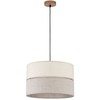 Pakabinamas šviestuvas Lampa wisząca TKKRYWULT Tk Lighting Eco* 5772 lampa wisząca zwis 1x15W E27 juoda/drewniana