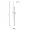 Tkkrywult TK Lighting Flash F8D89 sieninis šviestuvas, metalinis, industrinis, skandinaviškas, su strypais, 2x45W LED, 4000K-4500K, juodas/pušis