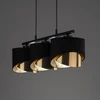 TKKRYWULT TK Lighting Grant 4824 pakabinamas šviestuvas 3x15W E27 juoda/auksinė