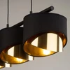 TKKRYWULT TK Lighting Grant 4824 pakabinamas šviestuvas 3x15W E27 juoda/auksinė