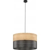 TKKRYWULT TK Lighting Nicol 4798 pakabinamas šviestuvas 3x15W E27 juodas/ąžuolas