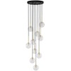 Pakabinamas šviestuvas Lampa wisząca TKKRYWULT TK Lighting Nilos 5944 lampa wisząca zwis 10x6W G9 transparentna/auksinė