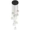 Pakabinamas šviestuvas Lampa wisząca TKKRYWULT TK Lighting Nilos 5944 lampa wisząca zwis 10x6W G9 transparentna/auksinė