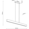 Pakabinamas šviestuvas Kabanti lempa TKKRYWULT TK Lighting Teo 1449 kabanti lempa 1x36W LED 3000K riešutas/juoda