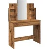 tualetinis staliukas su veidrodžiu Old Wood 96x39x142 cm