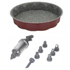Tognana Apvali bordo spalvos skarda 26cm ir dekoravimo rinkinys W4444B1GGBOA