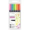 Tombow Flamastry Fudenosuke do kaligrafii neon mix 6 vnt.