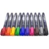 Tombow WS-BH-10P, plonas/vidutinis, 10 spalvų, juoda, mėlyna, žalia, pilka, oranžinė, rožinė, geltona, apvalus ir teptuko formos antgalis, daugiaspalvis, apvalus