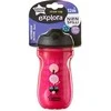 Tommee Tippee TT 44702451 Vandens butelis su šiaudeliu Girl 260ml 12+