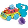 TOMY mašinėlės rinkinys su dinozauru Chase &amp; Roll Raptors, E73251