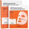 COSRX 5 PDRN Hyaluronic Acid Vital Hydrating Hydrogel Mask lakštinė veido kaukė, 3 x 34 g