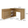 Top E Shop Dany Kashmir Corner Desk Set