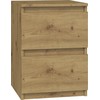 Top E Shop Naktinis Staliukas - Malwa, 2 Stalčiai, Ąžuolas Artisan