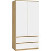 Top E Shop MALWA SS-90 spinta, ąžuolo/baltos spalvos