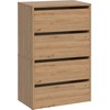 Top E Shop MODO X2 OAK ARTISAN SHOE CABINET