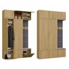 Top E Shop HAGA III 2SZ1W Wardrobe – Artisan Oak