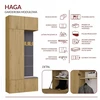 Top E Shop HAGA II 1SZ1W Wardrobe – Artisan Oak