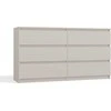 Top E Shop MALWA CHEST OF DRAWERS M6/140 CASMERE COLOUR