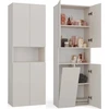 Top E Shop BATHROOM CABINET NEL DK 1K BASKET CASMERE COLOUR