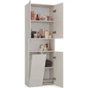 Top E Shop BATHROOM CABINET NEL DK 1K BASKET CASMERE COLOUR