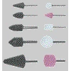 Top Tools Šlifuoklio antgaliai 60H006, 10vnt.